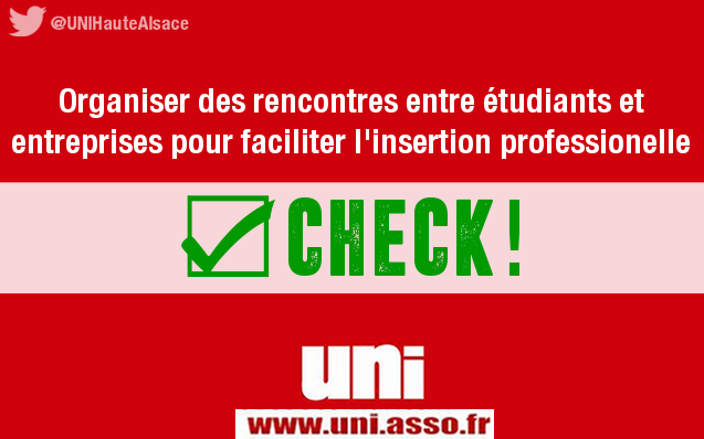 Image L’UNI permet les rencontres entre professionnels et étudiants