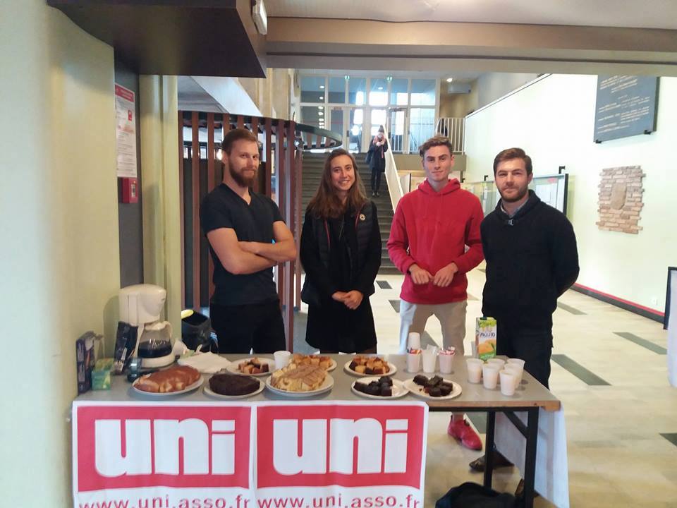 Image Aujourd’hui l’UNI Rennes offrait le petit-déjeuner