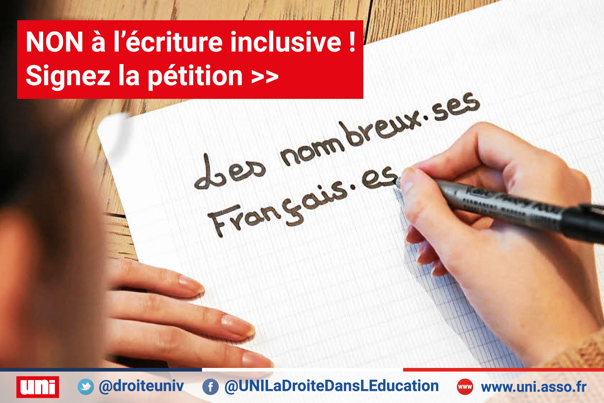 Image NON à l’écriture inclusive !