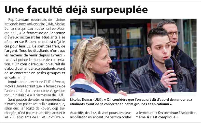 Image Une faculté déjà surpeuplée