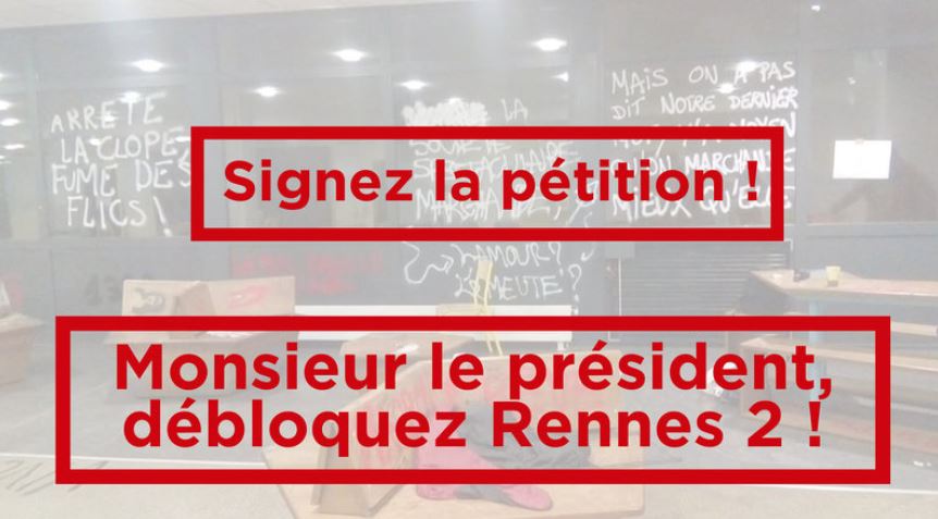 Image Monsieur le Président Olivier David : débloquez Rennes 2 !