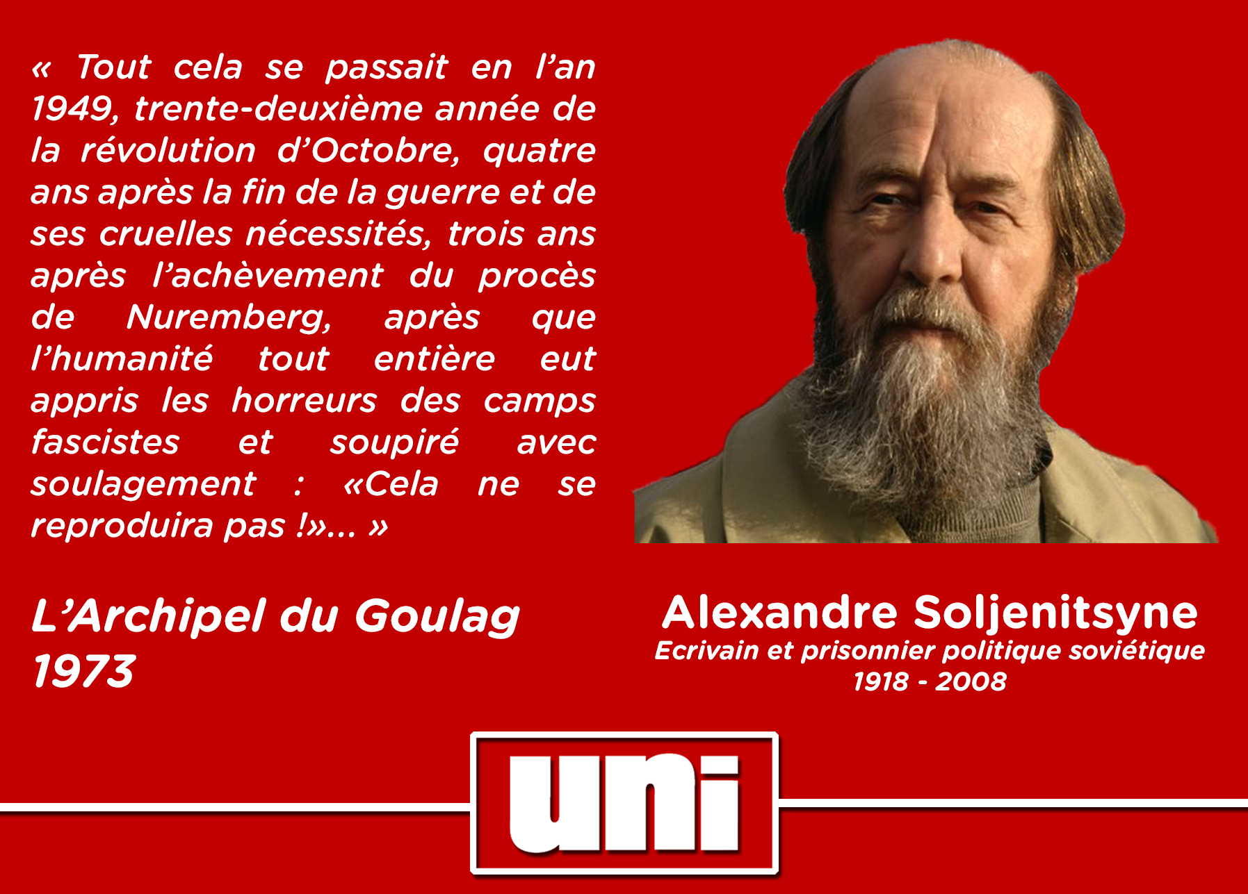 Image Hommage à Alexandre Soljenitsyne
