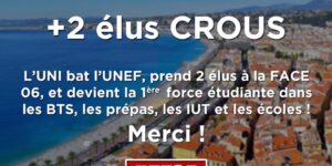 Image Résultats historiques au CROUS de Nice-Toulon !