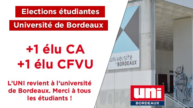 Image L’UNI revient à l’Université de Bordeaux !