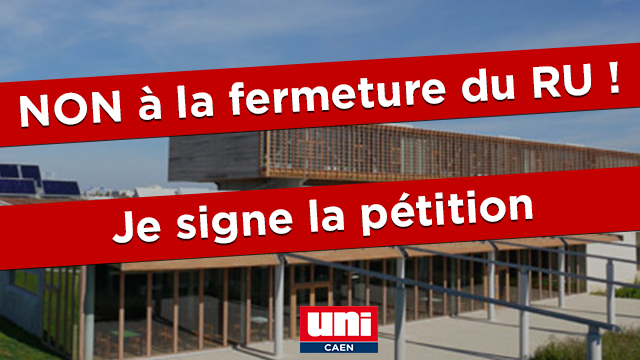 Image NON à la fermeture du resto U de Ifs !