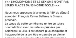 Image L’extrême-gauche tente encore de censurer une conférence avec Bellamy à Science Po Lille