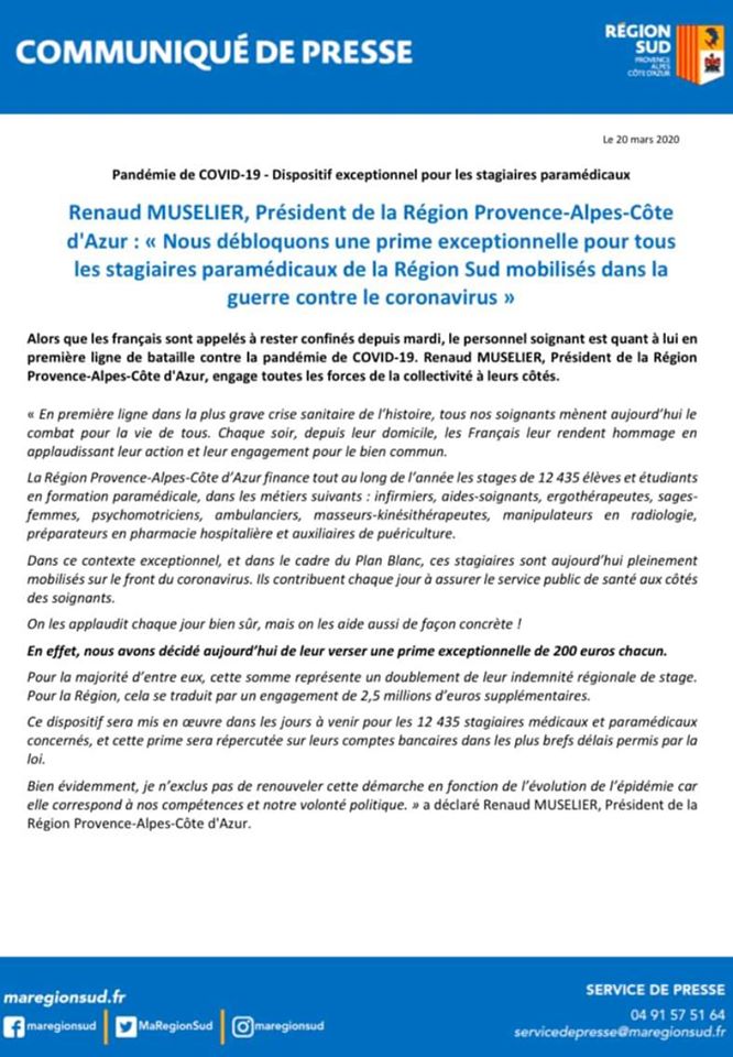 Image L’UNI Sud obtient le versement d’une prime et la rémunération des étudiants en santé !
