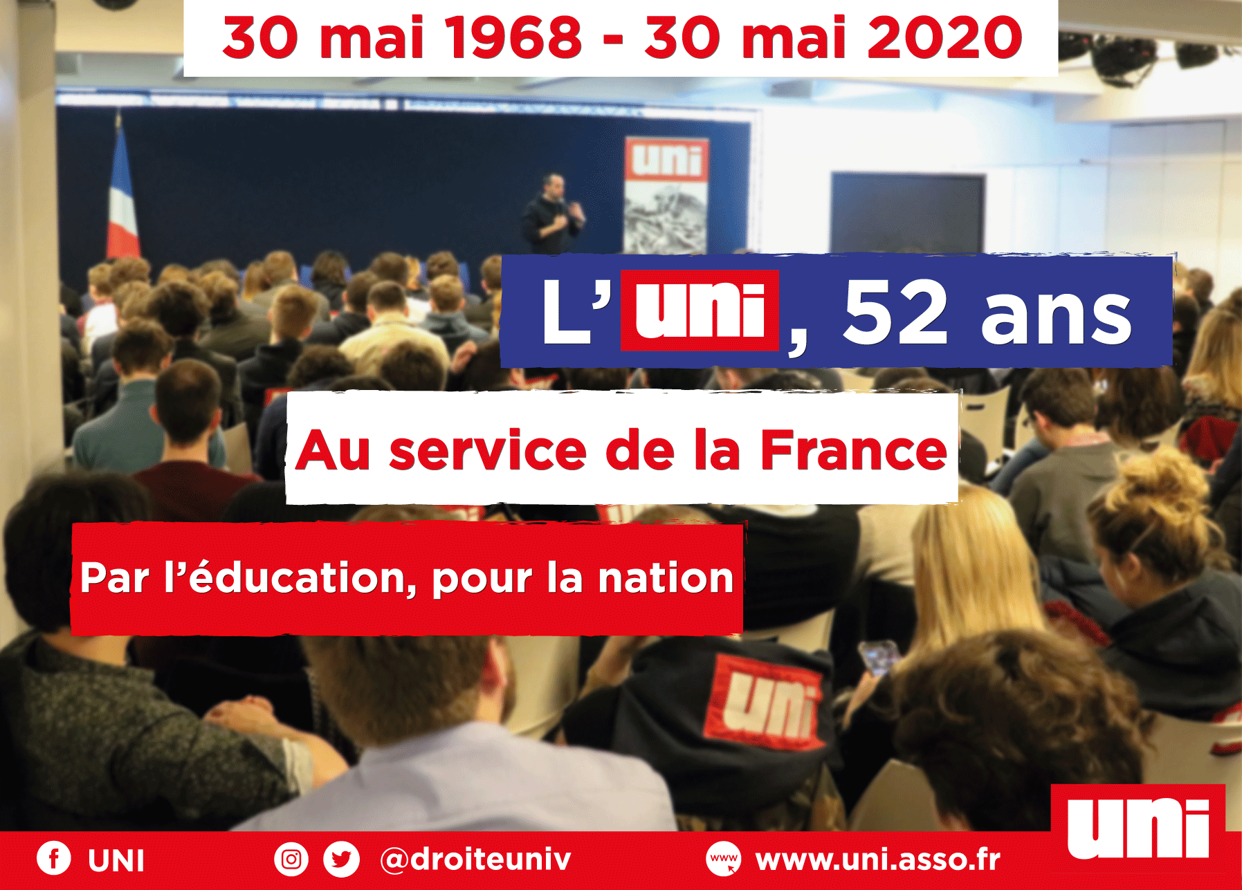 Image UNI : « 52 ans de combat au service de la France ! »