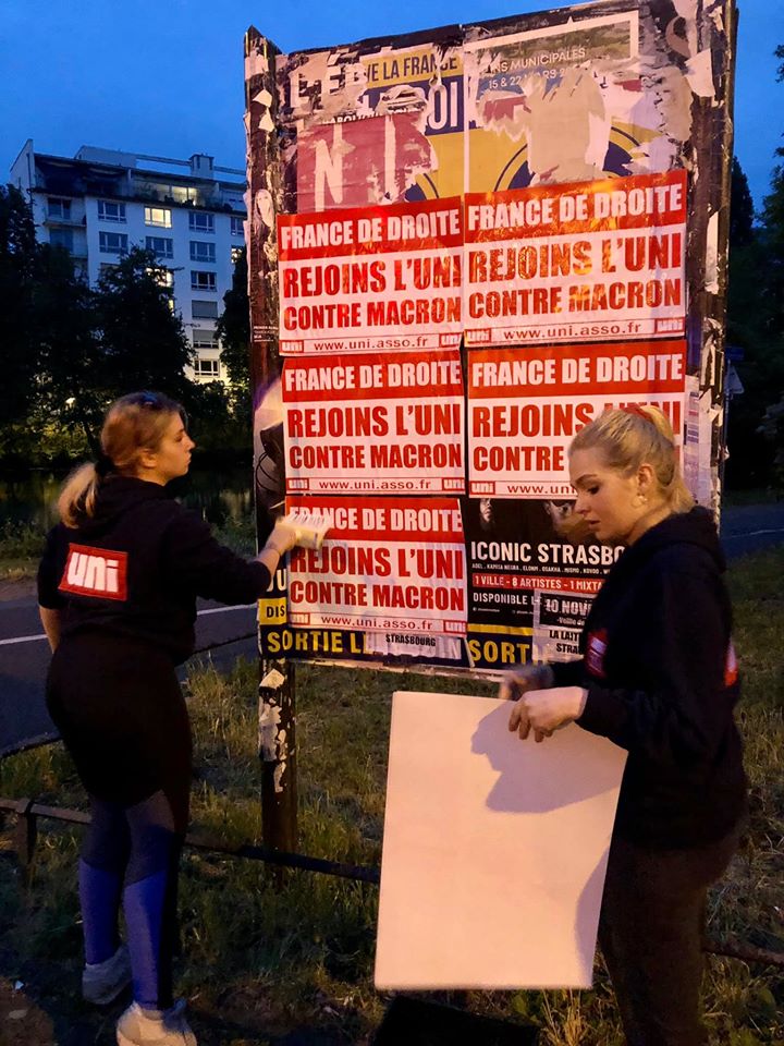 Image Collage contre Macron à Strasbourg !