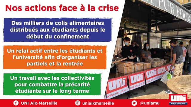 Image Bilan des actions de l’UNI Aix-Marseille face à la crise sanitaire