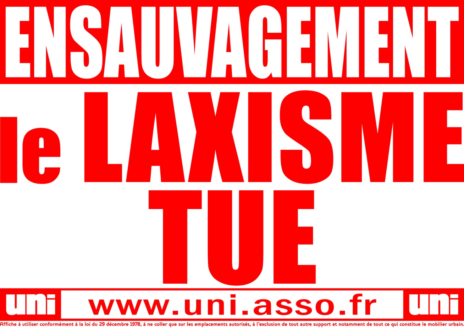 Image L’UNI organise un collage national pour dénoncer le laxisme du gouvernement face à l’ensauvagement