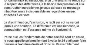 Image Mails des universités de Nantes et Angers en faveur de Macron : saisissez la CNIL avec l’UNI !