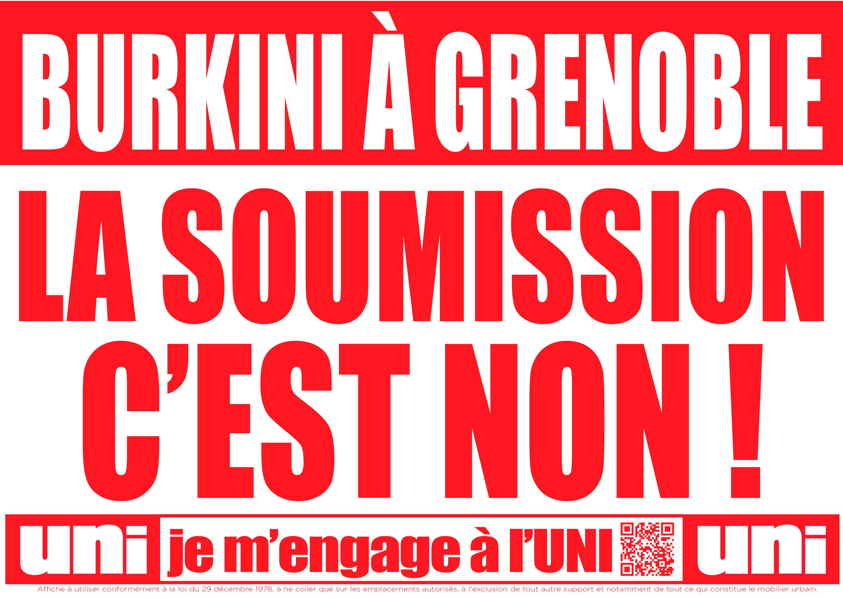 Image Pétition : contre la mise en place du burkini dans les piscines municipales de Grenoble !