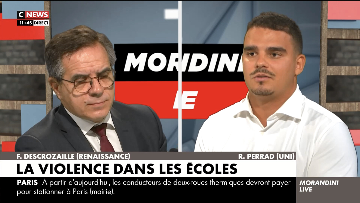 Image Vidéo : L’UNI sur CNEWS pour évoquer la rentrée et le communautarisme islamique à l’université !