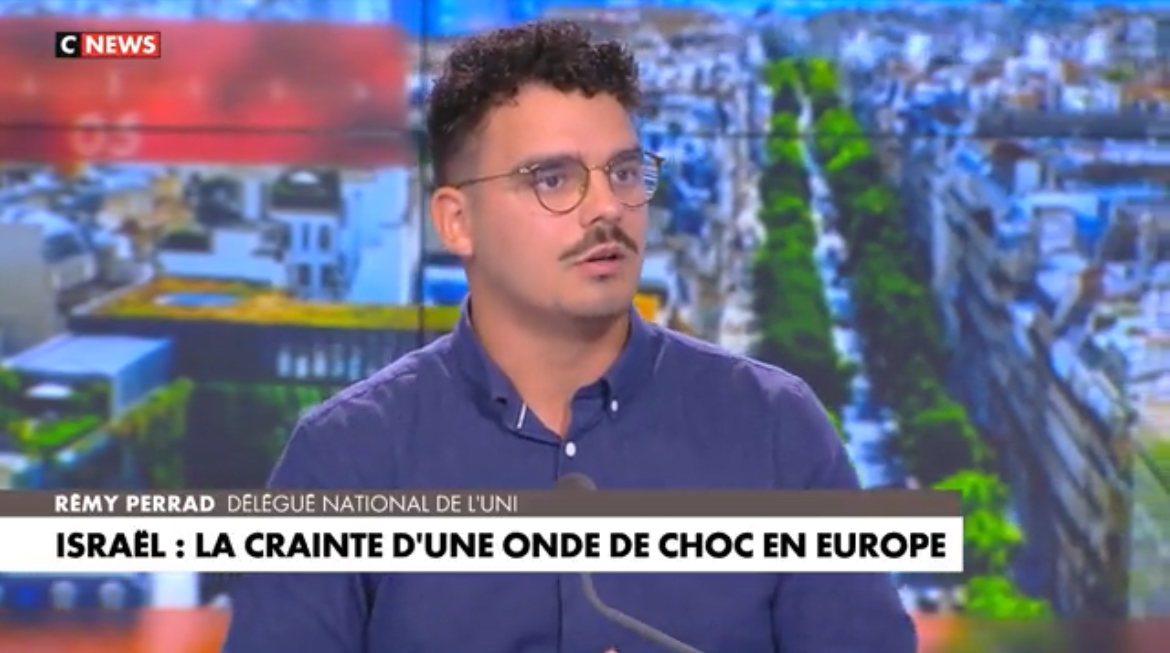 Image L’UNI chez Pascal Praud pour dénoncer l’apologie du terrorisme palestinien
