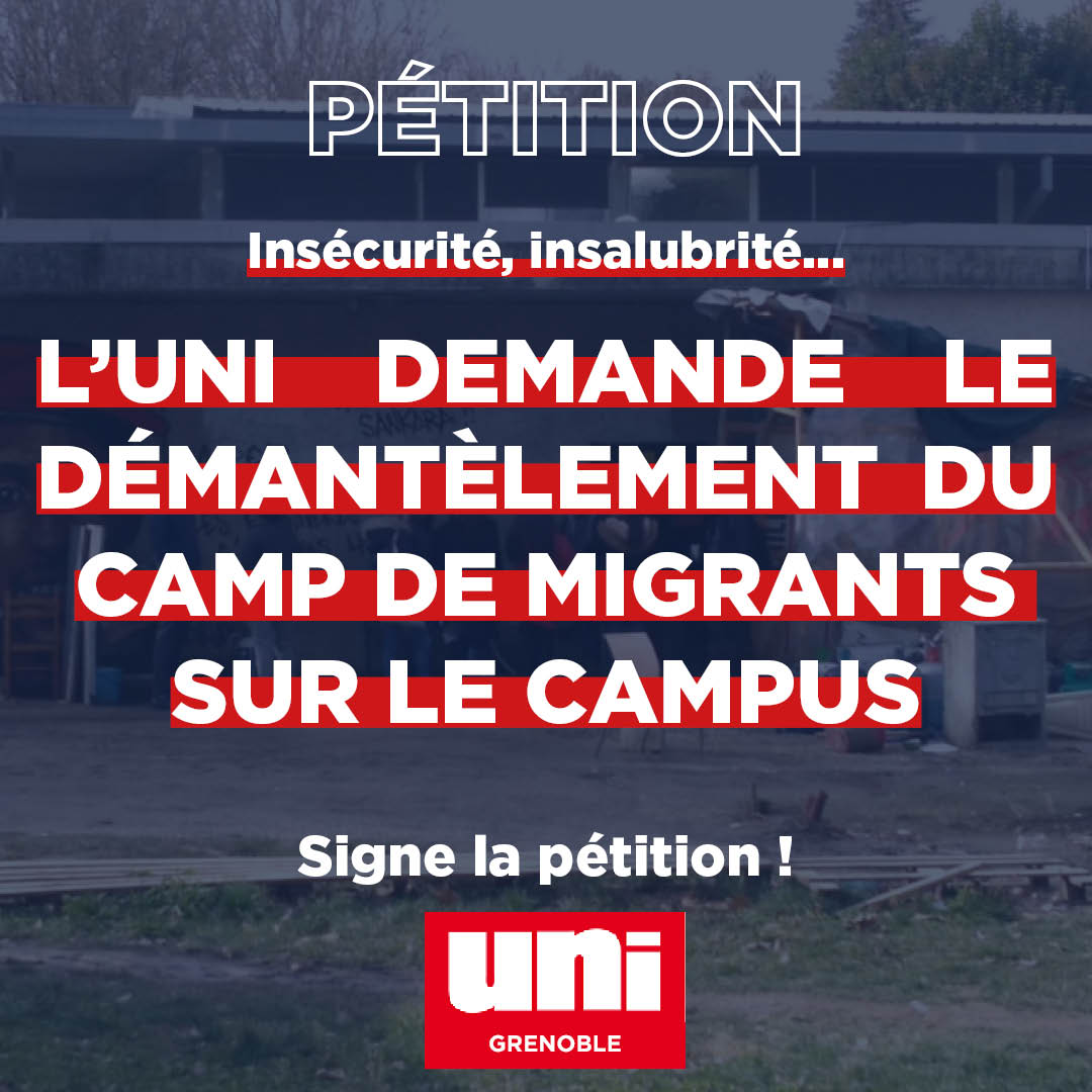 Image Pour le démantèlement du camp de migrants sur le campus de Grenoble !