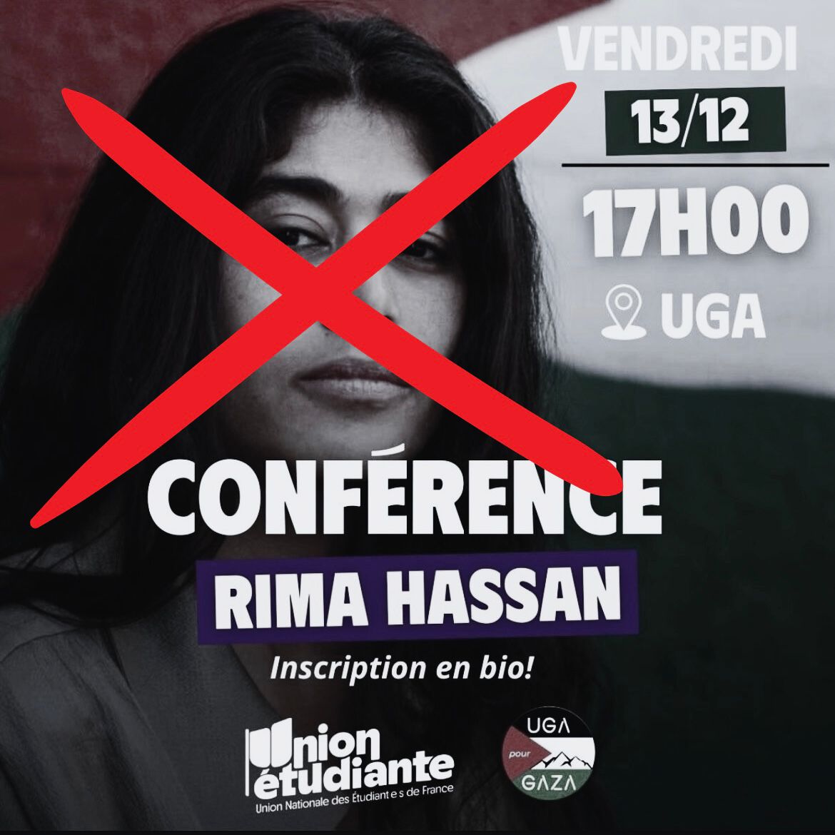 Image Signe notre pétition pour demander l’annulation de la conférence de Rima Hassan !