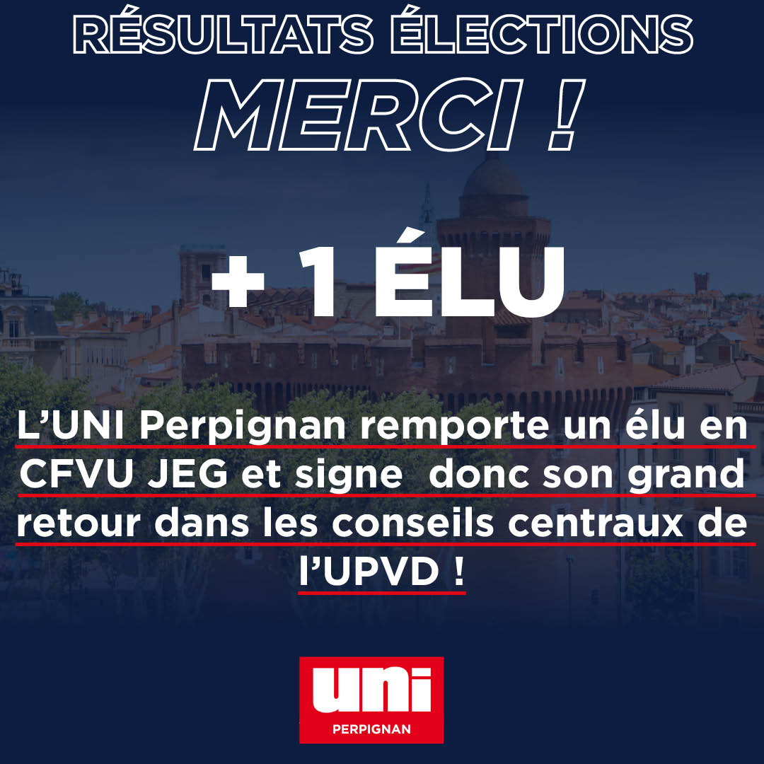Image L’UNI signe son grand retour dans les conseils de l’Université de perpignan