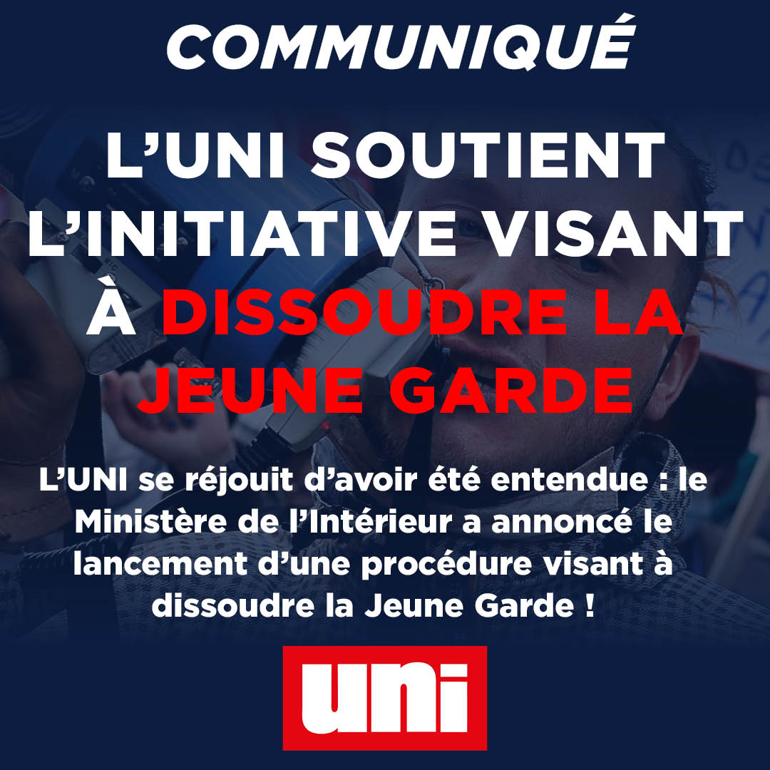 Image L’UNI apporte son soutien à l’initiative visant à dissoudre la Jeune Garde